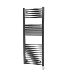 Towelrads Richmond Thermostatic Electric Towel Radiator 1186 x 450mm Black 1365BTU -Towel Radiators shop 108RY A3