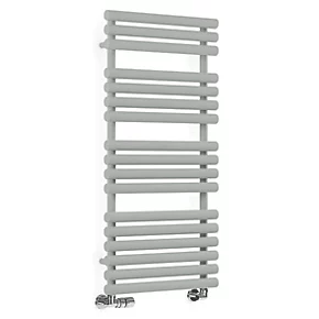 Terma Rolo Towel Designer Towel Rail 1085 x 520mm Grey / Silver 2111BTU 2 Terma Rolo Towel Designer Towel Rail 1085 x 520mm Grey / Silver 2111BTU - Image 2