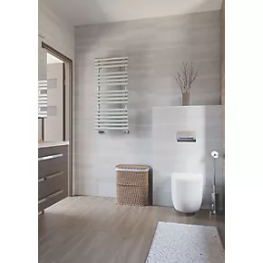 Terma Rolo Towel Designer Towel Rail 1085 x 520mm Grey / Silver 2111BTU 6 Terma Rolo Towel Designer Towel Rail 1085 x 520mm Grey / Silver 2111BTU - Image 6
