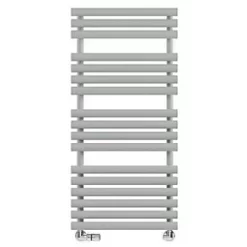 Terma Rolo Towel Designer Towel Rail 1085 x 520mm Grey / Silver 2111BTU