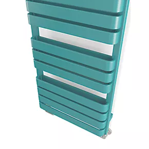 Terma Warp T Bold Designer Towel Rail 1110 x 500mm Teal 2660BTU 6 Terma Warp T Bold Designer Towel Rail 1110 x 500mm Teal 2660BTU - Image 6