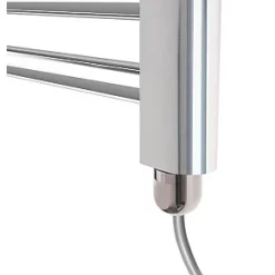 Terma Leo SIM Electric Towel Rail 1200 x 500mm Chrome 1023BTU -Towel Radiators shop 125HR A3
