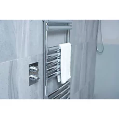Towelrads Dorney Designer Towel Radiator 1200 x 500mm Chrome 1221BTU -Towel Radiators shop 132RY A2