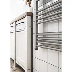 Terma Fiona One Electric Towel Rail 1140 x 480mm Sparkling Gravel 1364BTU 4 Terma Fiona One Electric Towel Rail 1140 x 480mm Sparkling Gravel 1364BTU - Image 4