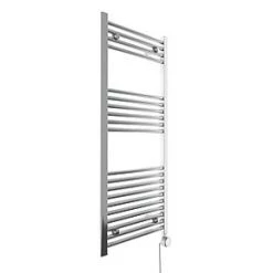 Terma Leo Electric Towel Rail with MOA Blue Element 1200 x 500mm Chrome 1023BTU