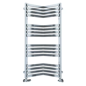 Terma Incorner Designer Towel Rail 1005 x 350mm Silver 1863BTU 1 Terma Incorner Designer Towel Rail 1005 x 350mm Silver 1863BTU