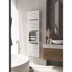 Terma Rolo Towel Rail 1800 x 520mm White 3454BTU -Towel Radiators shop 203RH A2