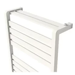 GoodHome Salisbury Vertical Water Towel Warmer 700 x 400mm White 1174BTU -Towel Radiators shop 227HG A2