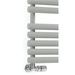 Terma Rolo Towel Designer Towel Rail 755 x 520mm Grey / Silver 1592BTU -Towel Radiators shop 228HR A2