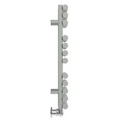 Terma Rolo Towel Designer Towel Rail 755 x 520mm Grey / Silver 1592BTU -Towel Radiators shop 228HR A3