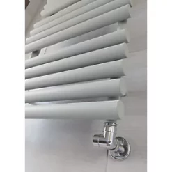 Terma Rolo Towel Designer Towel Rail 755 x 520mm Grey / Silver 1592BTU -Towel Radiators shop 228HR A5