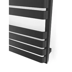 Terma Warp T One Electric Towel Rail 1110 x 500mm Black 2046BTU -Towel Radiators shop 244RH A5
