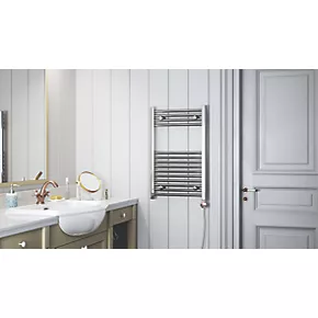 Terma Leo MEG Electric Towel Rail 800 x 500mm Chrome 682BTU 4 Terma Leo MEG Electric Towel Rail 800 x 500mm Chrome 682BTU - Image 4