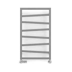 Terma Zig Zag Designer Towel Rail 835 x 500mm Grey 1091BTU 2 Terma Zig Zag Designer Towel Rail 835 x 500mm Grey 1091BTU - Image 2