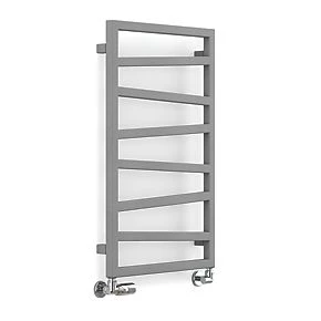 Terma Zig Zag Designer Towel Rail 835 x 500mm Grey 1091BTU 1 Terma Zig Zag Designer Towel Rail 835 x 500mm Grey 1091BTU