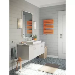 Terma Warp S Towel Rail 655 x 500mm Orange 1535BTU -Towel Radiators shop 353RH A2