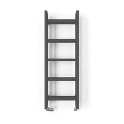 Terma Stand Heated Towel Rail 1150 x 400mm Grey 2097BTU -Towel Radiators shop 356RH A2