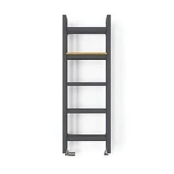 Terma Stand Heated Towel Rail 1150 x 400mm Grey 2097BTU -Towel Radiators shop 356RH A3