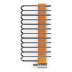 Terma Michelle Designer Towel Rail 780 x 400mm Grey / Silver 1244BTU