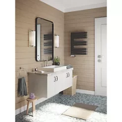 Terma Warp S Towel Rail 655 x 500mm Black 1535BTU -Towel Radiators shop 358RH A2