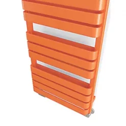 Terma Warp T Bold Designer Towel Rail 1110 x 500mm Orange 2660BTU -Towel Radiators shop 384RH A5