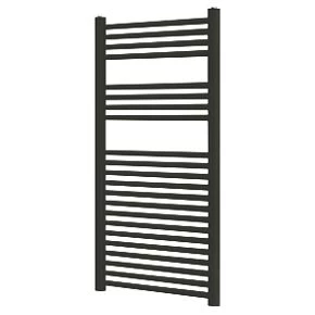 Blyss Towel Radiator 1100 x 500mm Black 1667BTU 1 Blyss Towel Radiator 1100 x 500mm Black 1667BTU