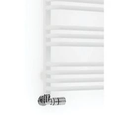 Terma Alex Heated Towel Rail 760 x 500mm White 1405BTU -Towel Radiators shop 389RH A3