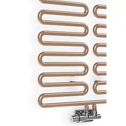 Terma Swale Designer Towel Rail 1244 x 465mm Copper 1747BTU -Towel Radiators shop 395HR A3