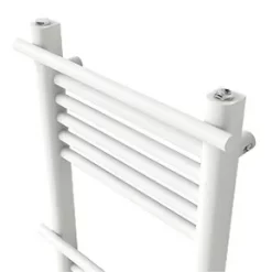 GoodHome Lindley Water Towel Warmer 1500 x 500mm White 2153BTU -Towel Radiators shop 414GX A2