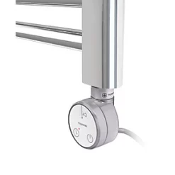Terma Leo Electric Towel Rail with Fixed Element 1200 x 500mm Chrome 682BTU -Towel Radiators shop 419RH A5