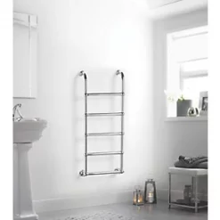 Towelrads Upton Victorian Designer Towel Radiator 1200 x 500mm Chrome 757BTU