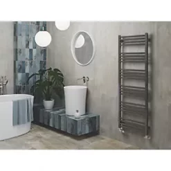 Terma Fiona Towel Rail 1380 x 500mm Sparkling Grey 2002BTU 8 Terma Fiona Towel Rail 1380 x 500mm Sparkling Grey 2002BTU -Towel Radiators shop 436RH A2