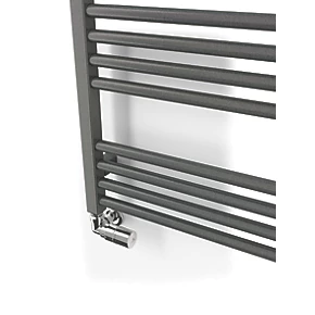 Terma Fiona Towel Rail 1380 x 500mm Sparkling Grey 2002BTU 6 Terma Fiona Towel Rail 1380 x 500mm Sparkling Grey 2002BTU - Image 6