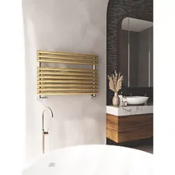 Terma Rolo Towel Rail 590 x 900mm Brass 2003BTU -Towel Radiators shop 439RH A2