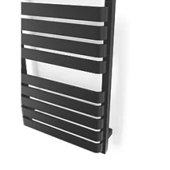 Terma Warp T One Electric Towel Rail 1695 x 500mm Black 2728BTU -Towel Radiators shop 446RH A5
