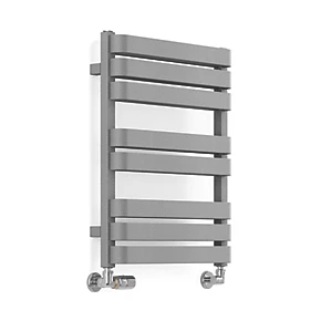 Terma Warp T Bold Designer Towel Rail 655 x 500mm Grey 1569BTU 1 Terma Warp T Bold Designer Towel Rail 655 x 500mm Grey 1569BTU