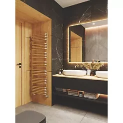 Terma Alex Heated Towel Rail 1580 x 500mm Brass 2706BTU 8 Terma Alex Heated Towel Rail 1580 x 500mm Brass 2706BTU -Towel Radiators shop 459RH A2