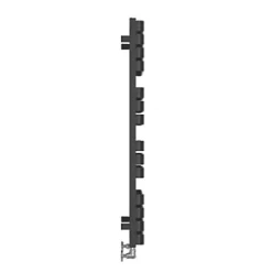 Terma Warp T Bold Designer Towel Rail 1110 x 500mm Black 2660BTU -Towel Radiators shop 479RH A3