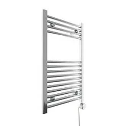 Terma Leo Electric Towel Rail with Fixed Element 800 x 500mm Chrome 409BTU