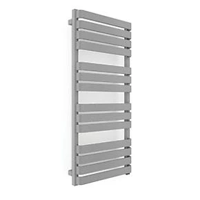 Terma Warp T One Electric Towel Rail 1110 x 500mm Grey 2046BTU 1 Terma Warp T One Electric Towel Rail 1110 x 500mm Grey 2046BTU