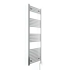 Terma Leo Electric Towel Rail with MOA Blue Element 1600 x 500mm Chrome 1364BTU