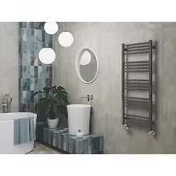 Terma Fiona Towel Rail 1140 x 500mm Sparkling Grey 1661BTU 8 Terma Fiona Towel Rail 1140 x 500mm Sparkling Grey 1661BTU -Towel Radiators shop 541RH A2