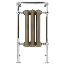 Terma Plain 2-Column Cast Iron Designer Towel Rail 900 x 490mm Brass 1217BTU
