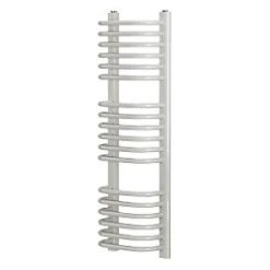 Blyss Curved D-Bar Towel Radiator 900 x 300mm White 1323BTU