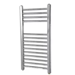 Towel Radiators shop 39 Flomasta Flat Electric Towel Radiator 700 x 400mm Chrome 512BTU