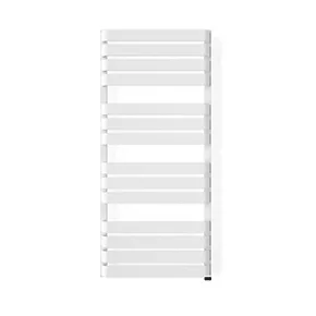 Terma Warp T One Electric Towel Rail 1110 x 500mm White 2046BTU 2 Terma Warp T One Electric Towel Rail 1110 x 500mm White 2046BTU - Image 2