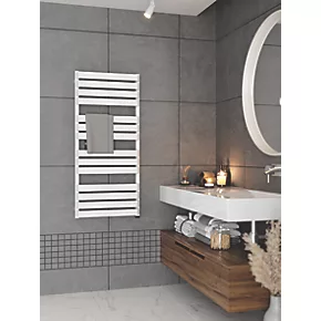 Terma Warp T One Electric Towel Rail 1110 x 500mm White 2046BTU 3 Terma Warp T One Electric Towel Rail 1110 x 500mm White 2046BTU - Image 3