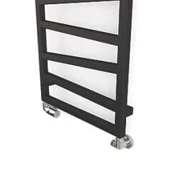 Terma Zig Zag Designer Towel Rail 1070 x 500mm Black 1384BTU -Towel Radiators shop 589RH A5