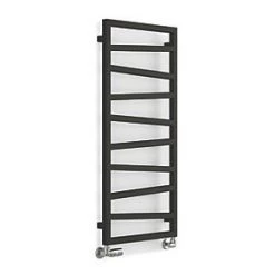 Terma Zig Zag Designer Towel Rail 1070 x 500mm Black 1384BTU
