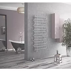 Ximax C8 Designer Towel Radiator 1400 x 600mm Chrome 1208BTU -Towel Radiators shop 5922V A2